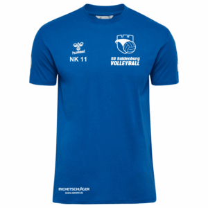 Hummel GO 2.0 Chevron T-Shirt blau