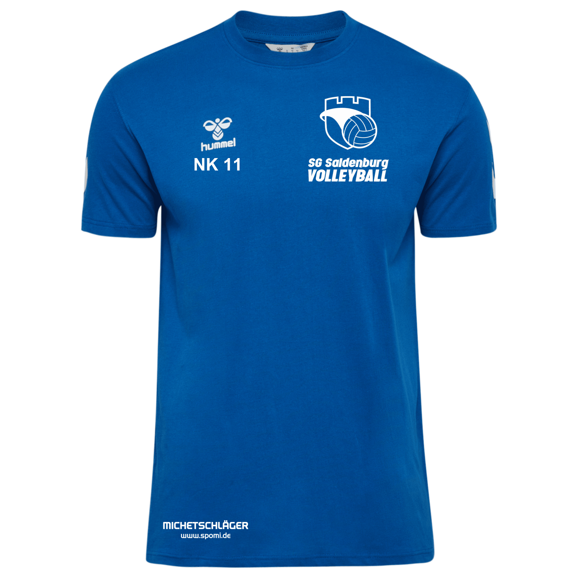Hummel GO 2.0 Chevron T-Shirt blau